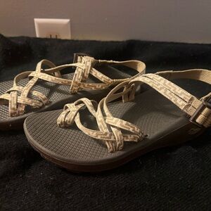 Chaco Women's Beige and Brown Sandals